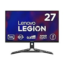 Lenovo Legion R27qe Gen 2 Gaming Monitor 27″ QHD (2560×1440) IPS, 0.5ms MPRT, 200Hz, Porte 2x HDMI 2.1 e DisplayPort 1.2, Cavo DisplayPort incluso – Raven Black