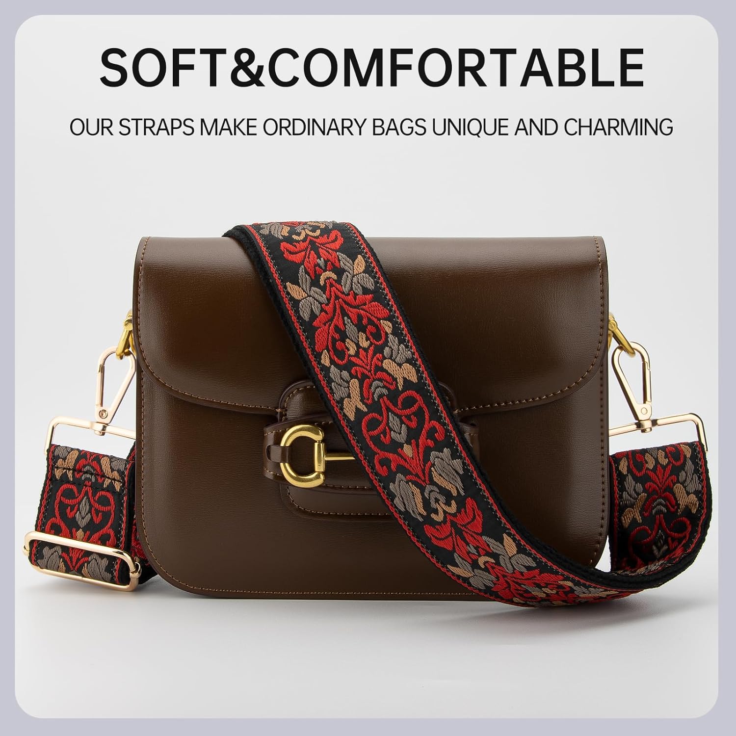 Purse Straps Replacement Crossbody Wide Bag Strap for Purses Adjustable Shoulder Straps for Women Bags - Image 3