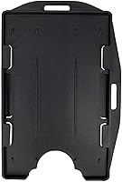 Vista 9 de Fallen One Paquete de 2 tarjetas de identificación de plástico rígido de alta calidad, color azul marino, de 2 caras, horizontal o vertical, para 2