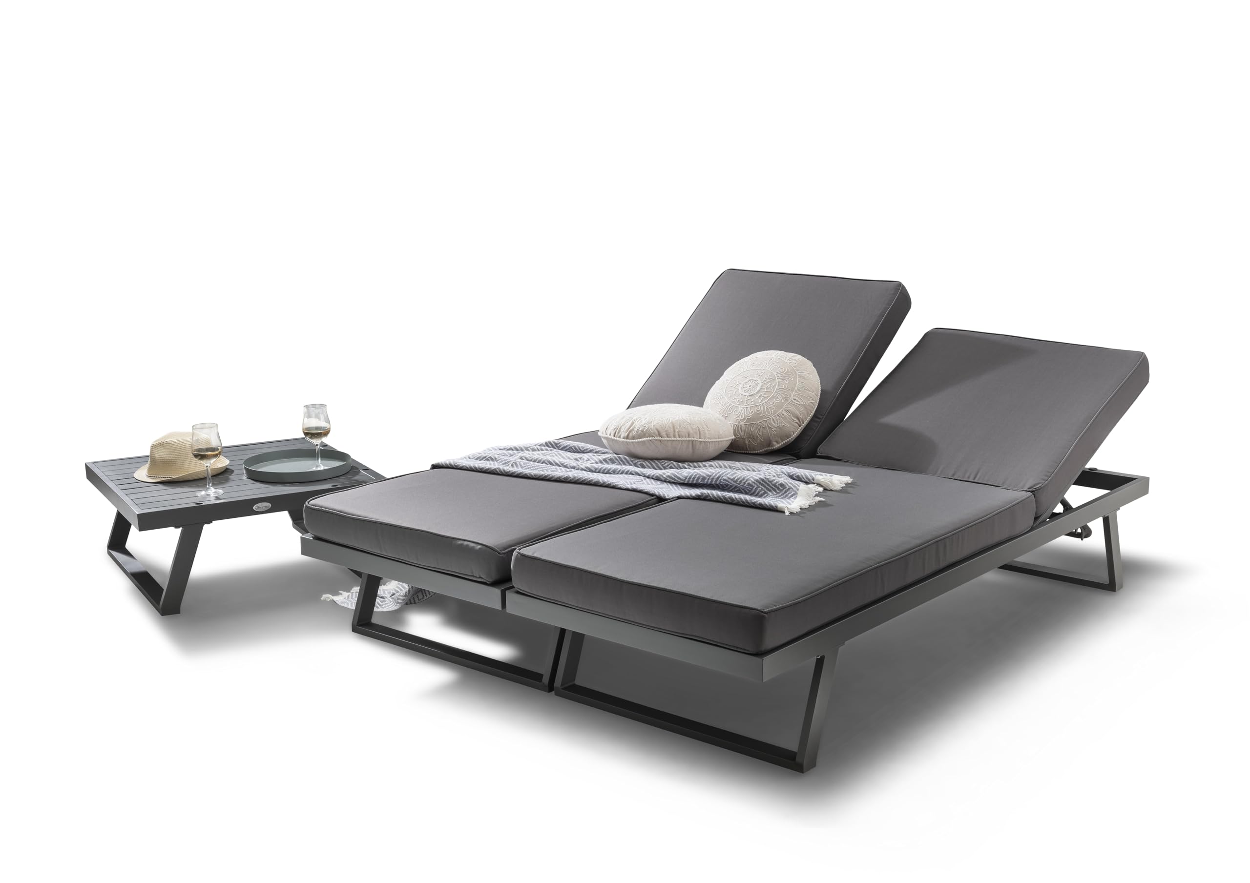 Destiny Loungegruppe Manhattan, Hocker/Tisch 70x70cm, vielseitig aufstellbar