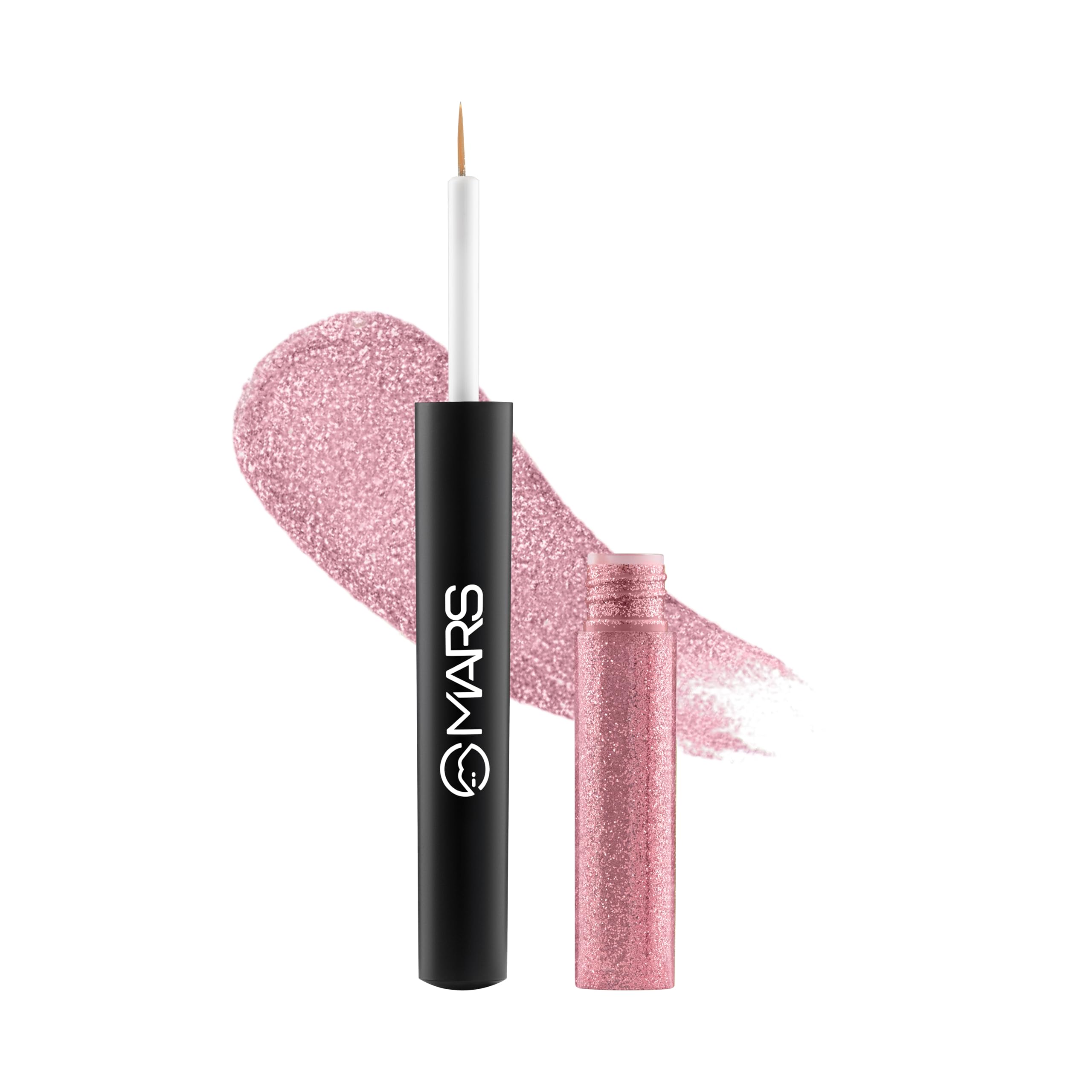 MARS Twinkle Wink Glitter Eyeliner (1.6 ml) (02-ROSE RADIANCE) | Long-Lasting Sparkle Liquid Liner | Smudge-Proof, Quick-Dry Eye Makeup for Party, Wedding & Festival-image-24