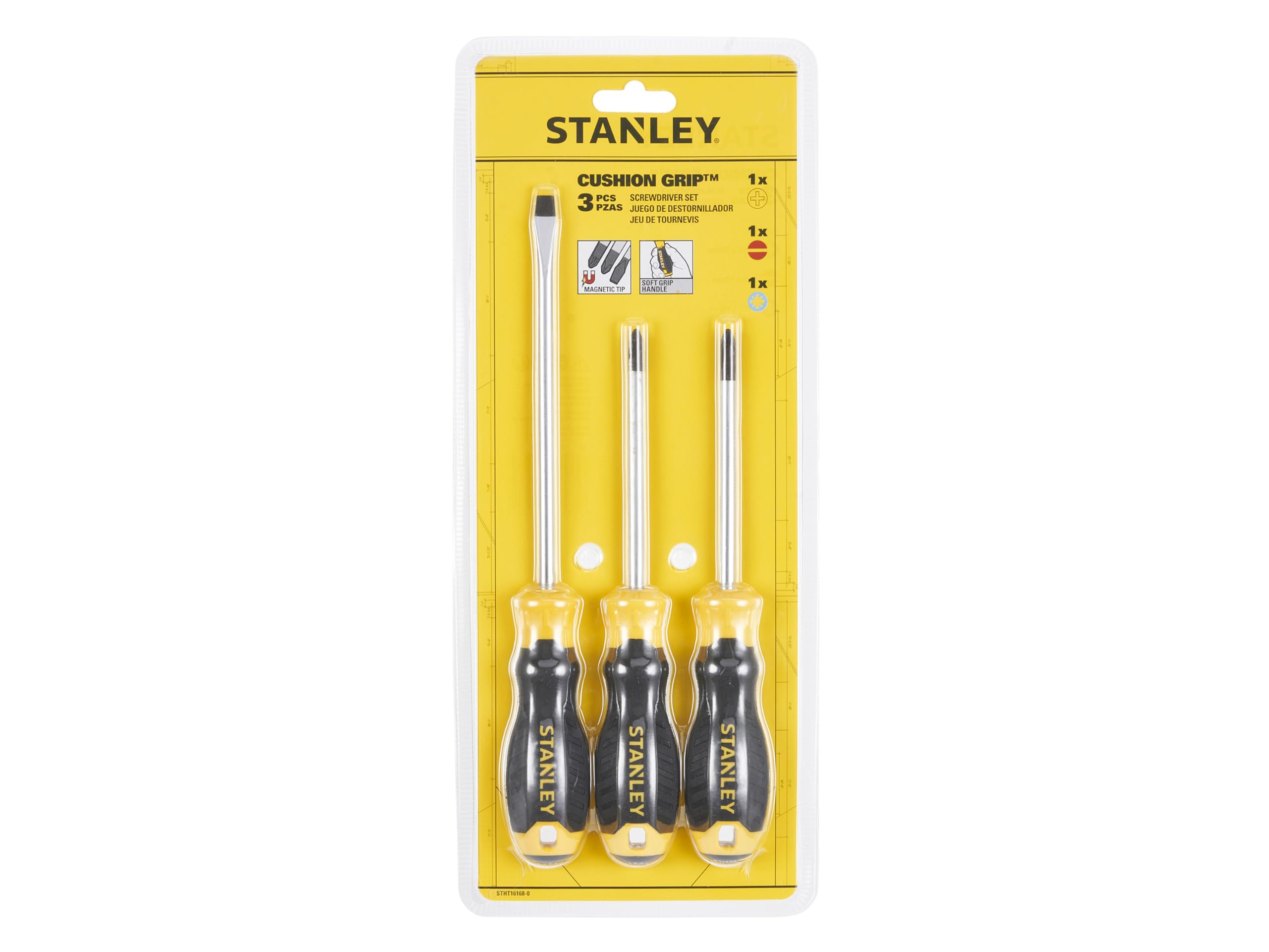Stanley Cushion Grip™ Screwdriver Set, 3 Piece, Engineered from high-Strength - Image 4