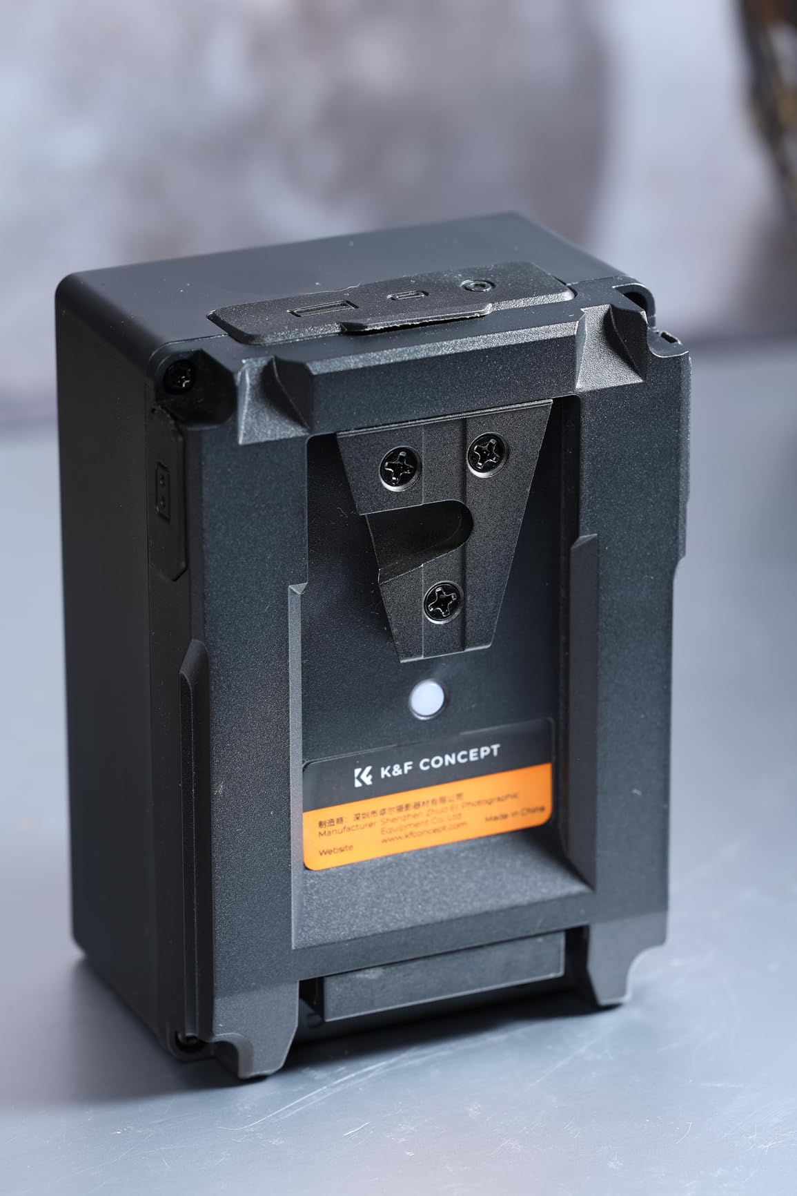 One of the smaller v99 size wise. Works great. Light is useful. 90 degree USB C kind of sucks.