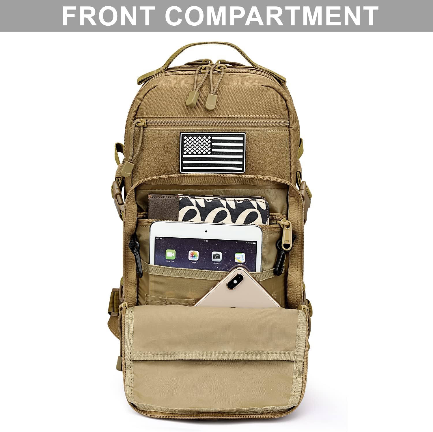 G4Free EDC Bag Tactical Sling Bag Backpack Molle Chest Shoulder Assault Pack Rectangular Outdoor Daypack - Image 7