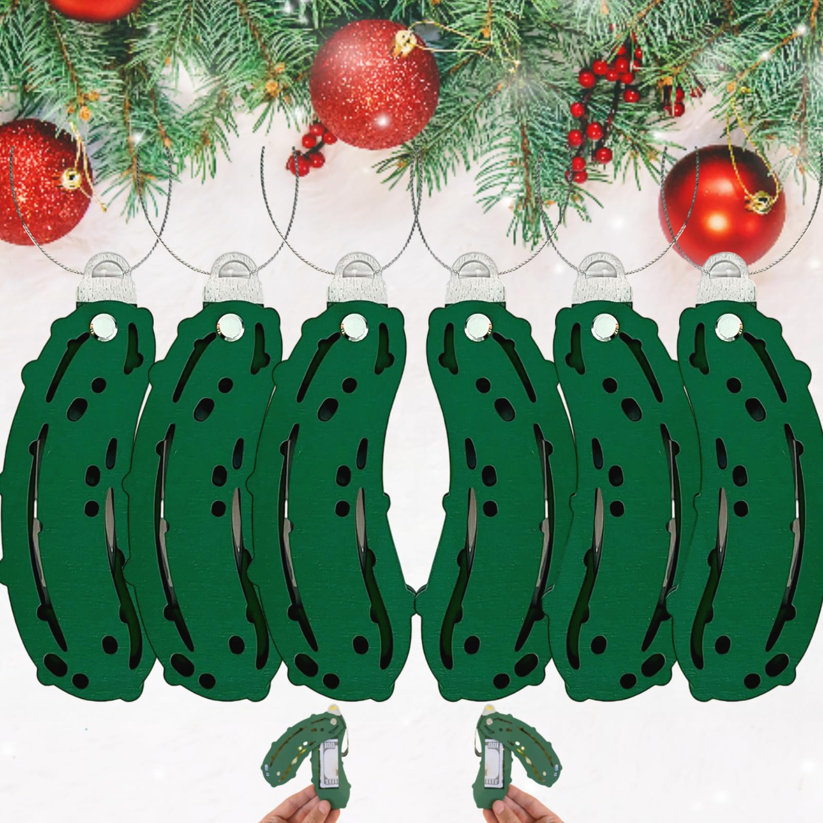 Porte-billets de Noël cornichon pour sublimer votre décoration de table