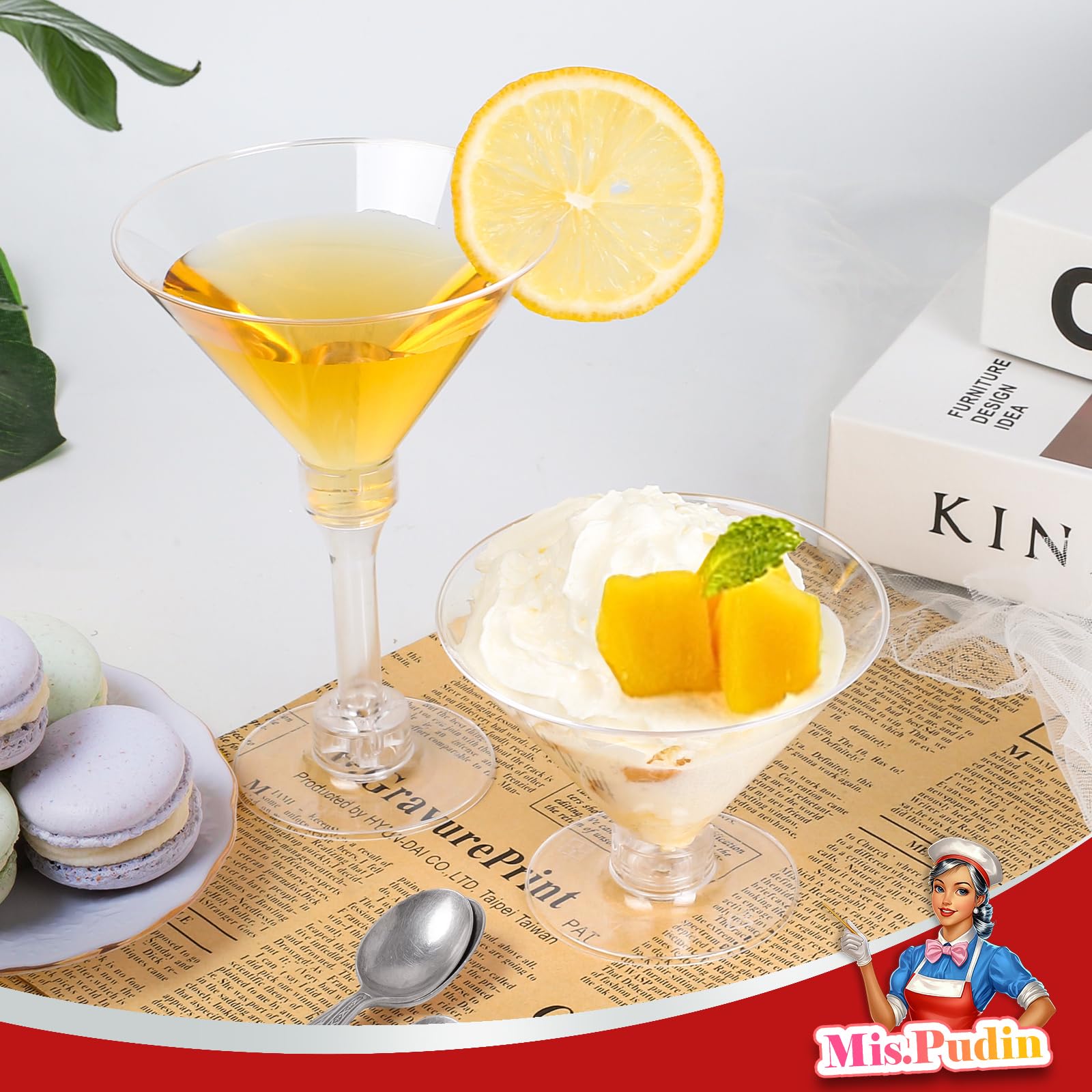 30 Pezzi Bicchieri da Martini in Plastica, 150ml/5oz Riutilizzabili Bicchieri da Margarita, Bicchiere Martini Trasparente, Bicchieri Margarita Cocktail per Compleanni, Matrimoni, Feste