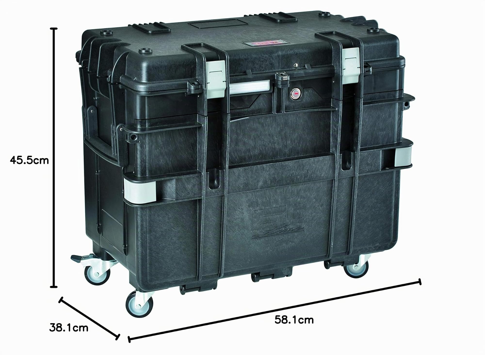 GT LINE AI1.KT01 Carro portaherramientas con Compartimento Inferior para cajones Fabricada en Polipropileno (Exterior 581 x 381 x 455 mm) Negro (ARAI1.KT01)
