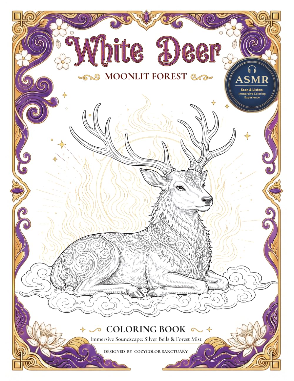 White Deer: Moonlit Forest: Sound Edition: Echoes of the Moonlit Woods | 30 Serene Forest Scenes for Deep Relaxation