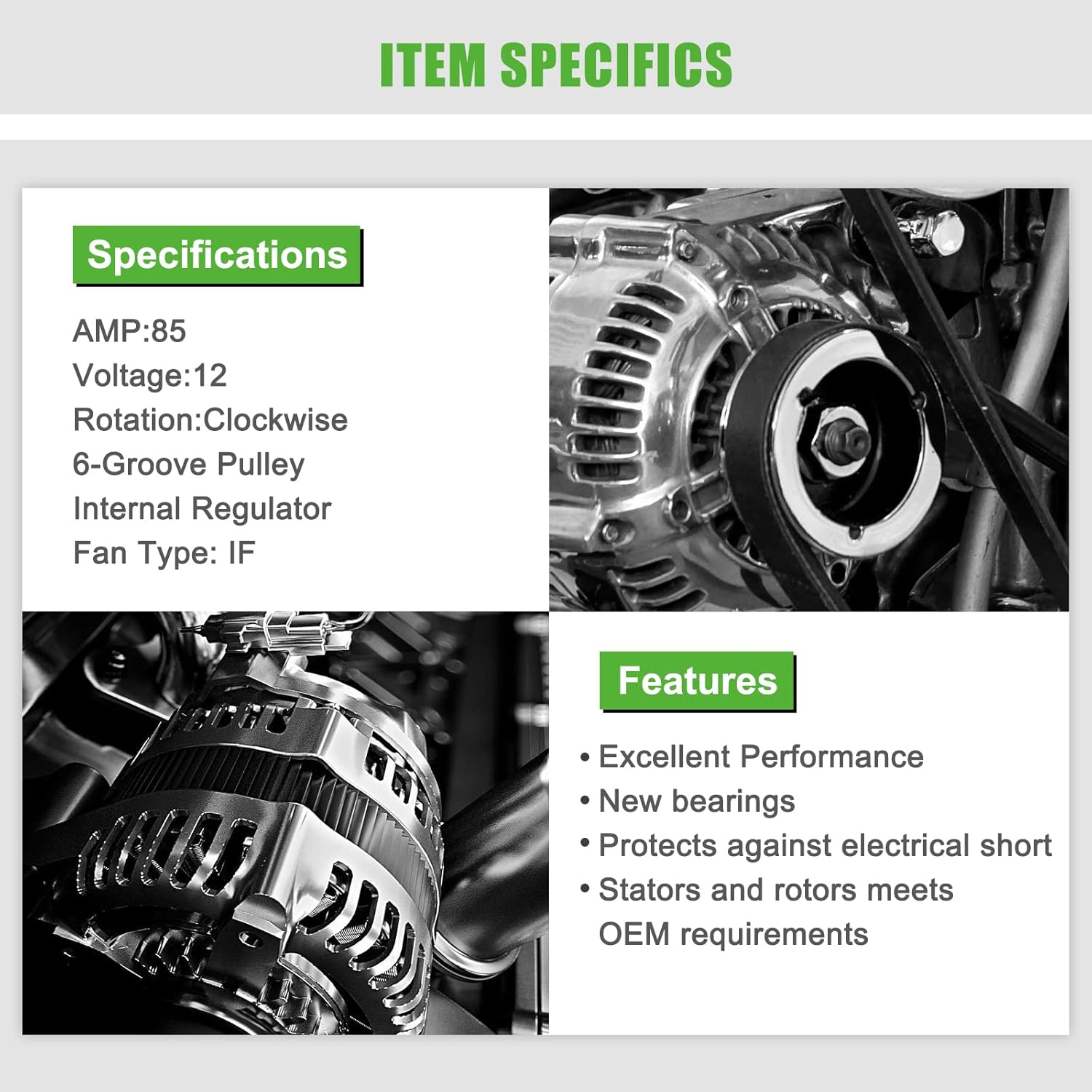 1Pcs Alternator for Aveo 2004-2008 for Swift+ 2004-2008 8483 Vehicle AC Generator