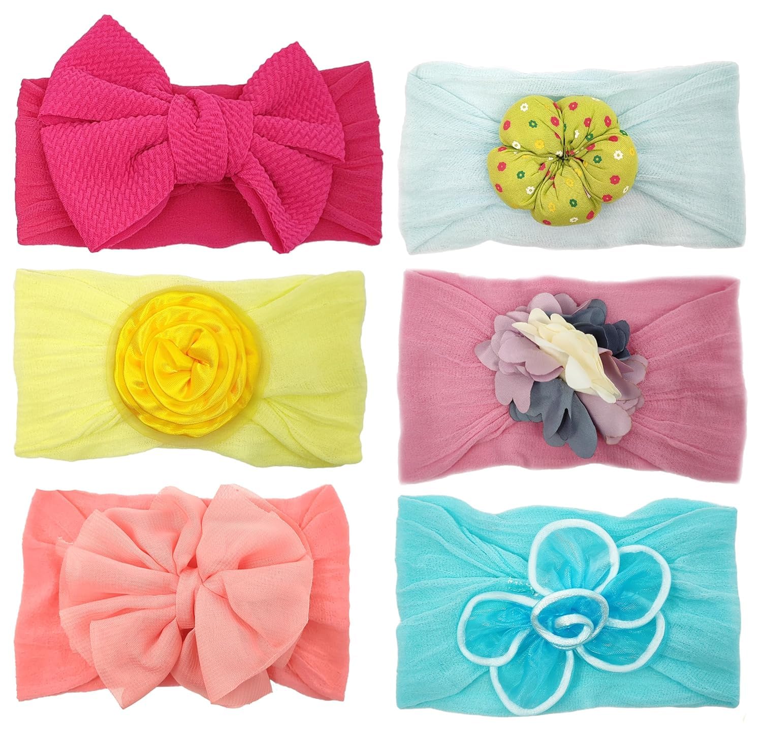 HOMEMATES Fashionable Multi Pattern Hair Band For Toddlers Baby Girls Boys Headband Multicolor Hair Accessories (Pack of 6 Pcs) (B0925RHZ26) Amazon Price History, Amazon Price Tracker
