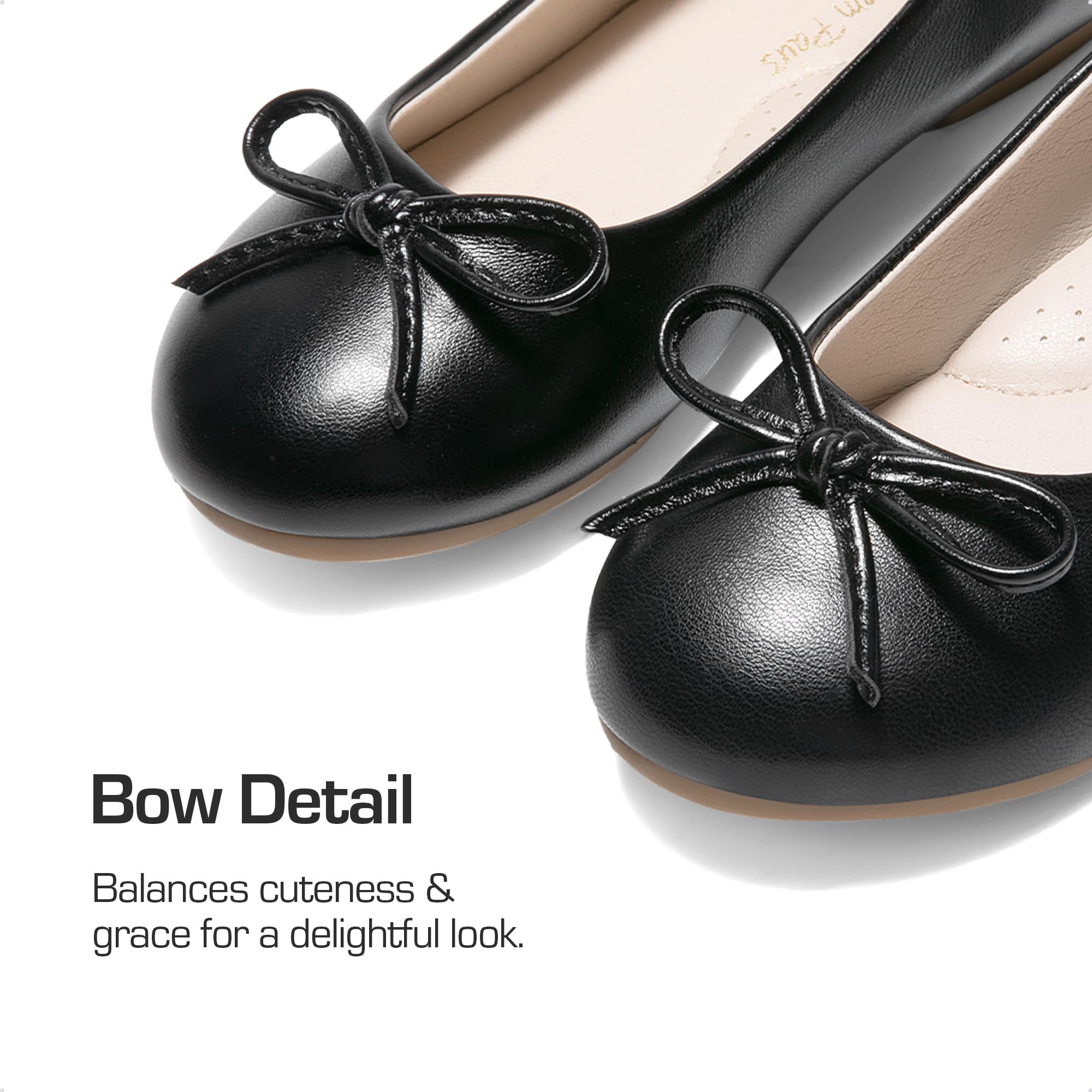 DREAM PAIRS Ballerines Filles à Enfiler Chaussure Plate Confortable Chaussures d'école Habillées Classiques