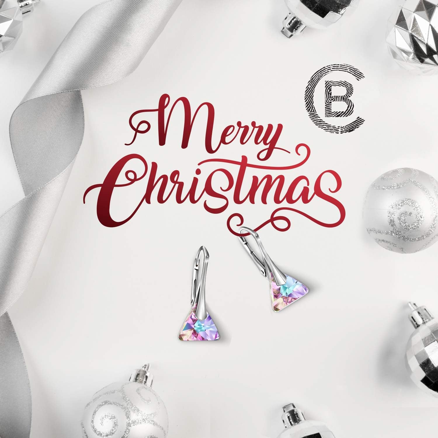 Chic Bijoux Austrian Crystal Earrings for Women Dangling, with 925 Sterling Silver Leverbacks, Gemstone Earrings for Ladies, Jewelry for mom - Image 4