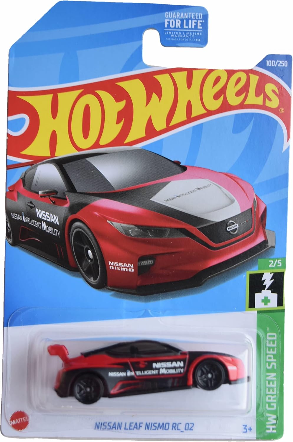 Hot Wheels Nissan Leaf RC_02, Green Speed 2/5, red