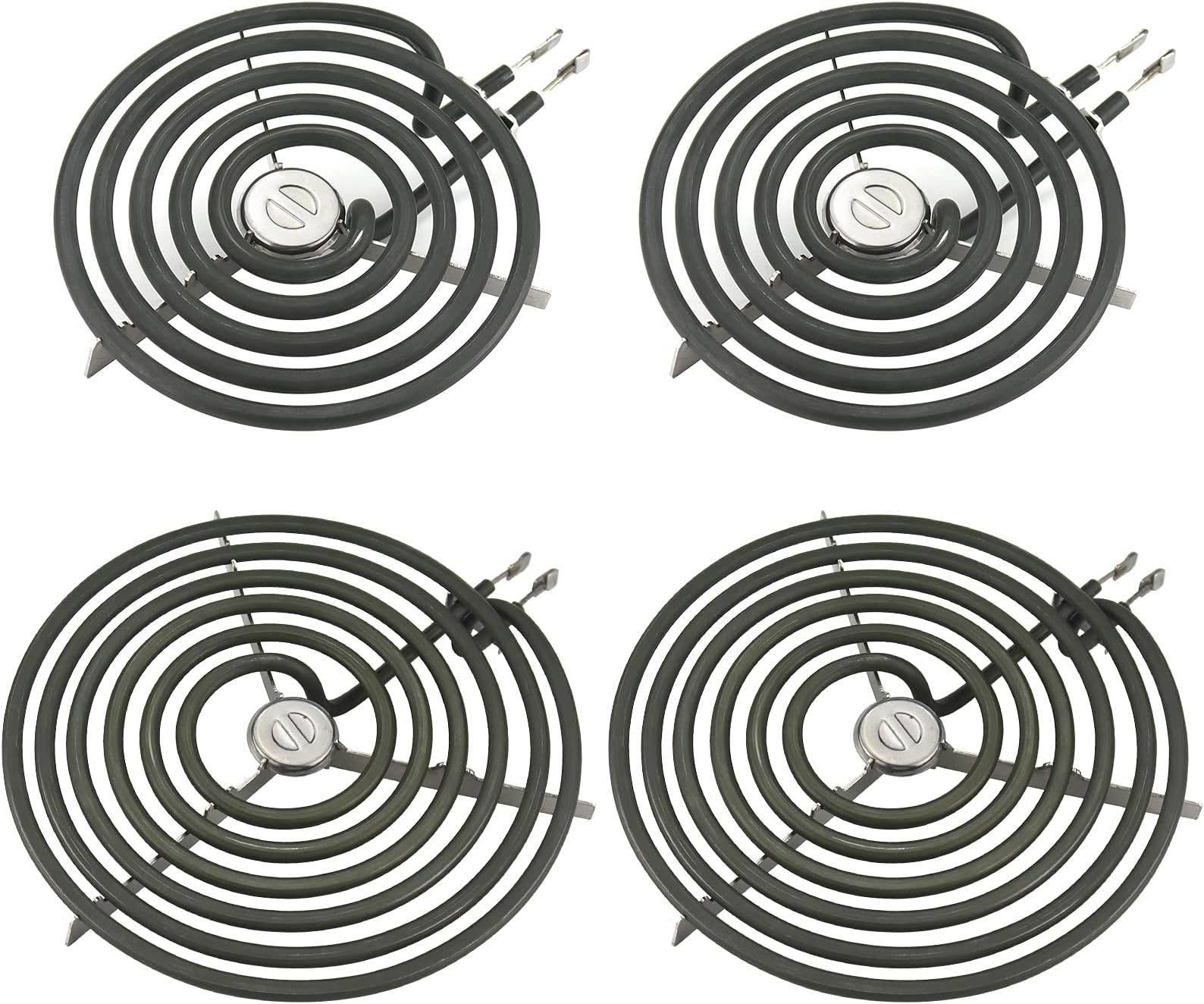 WB30M1 WB30M2 Electric Stove Burner Replacement by Blutoget - Ge Electric Range Burner Element - Fit for GE Hotpoint Ken-more Electric Range Stove - 2 6" ERS30M1 & 2 8" ERS30M2 Surface Element Kit