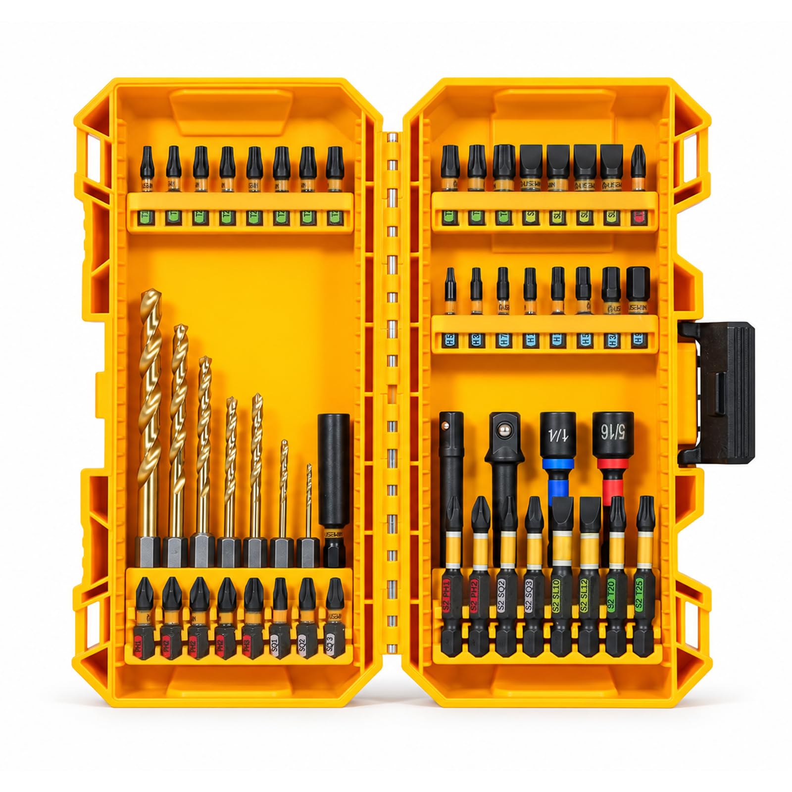Screwdriver Bit Set, Magnetic S2 Steel Drill & Driver Kit, 52PC