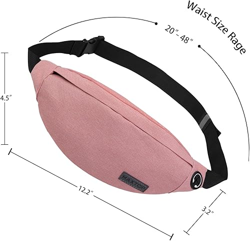 Miniatura 5 de MAXTOP Riñonera cruzada grande para correr y viajar para mujeres y hombres, bolsa de cinturón resistente al agua para fitness, yoga, correr,