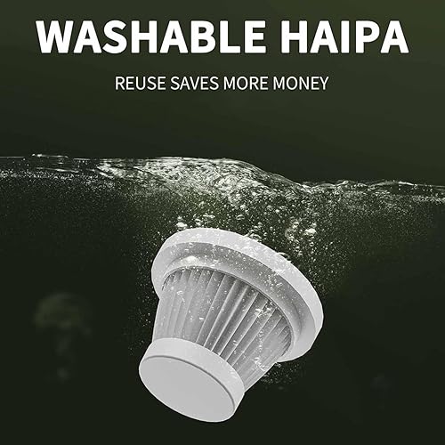 Miniatura 4 de Aspiradora inalámbrica, aspiradora recargable para automóvil con pantalla digital, filtro lavable, alta potencia, uso húmedo y seco, aspiradora