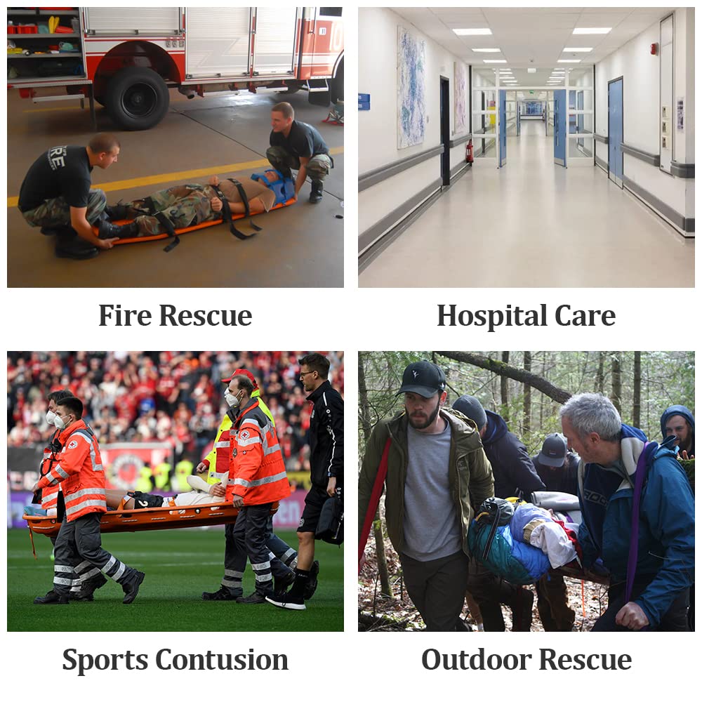 Snapklik.com : Foldable Spine Board Stretcher Backboard For Patient ...