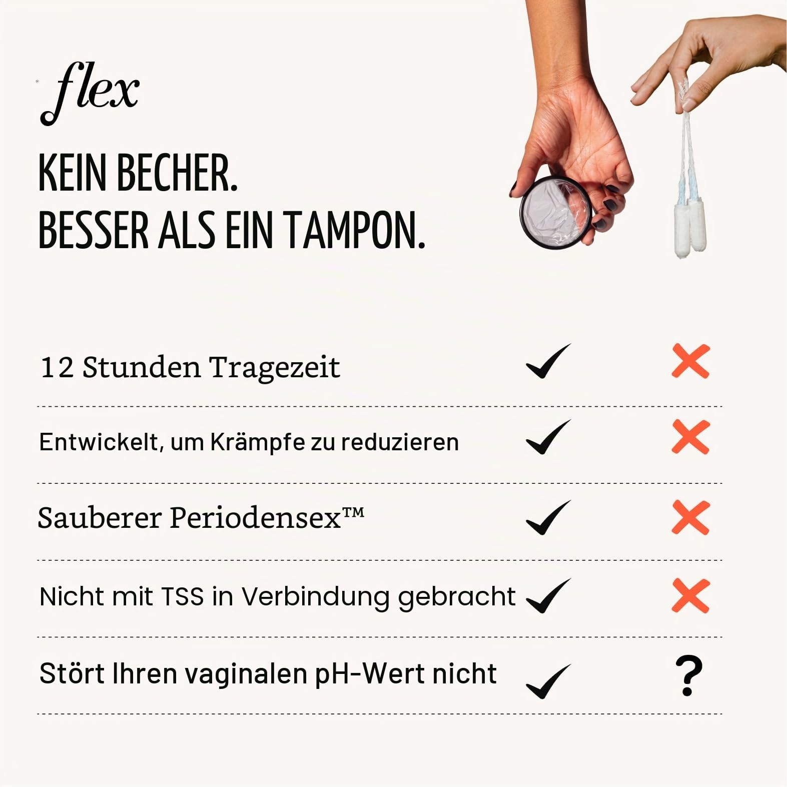 FLEX Menstruationsscheibe, Einweg-Periodenscheiben, Tampon-, Pad- und Cup-Alternative, 12 Stück, Schwarz