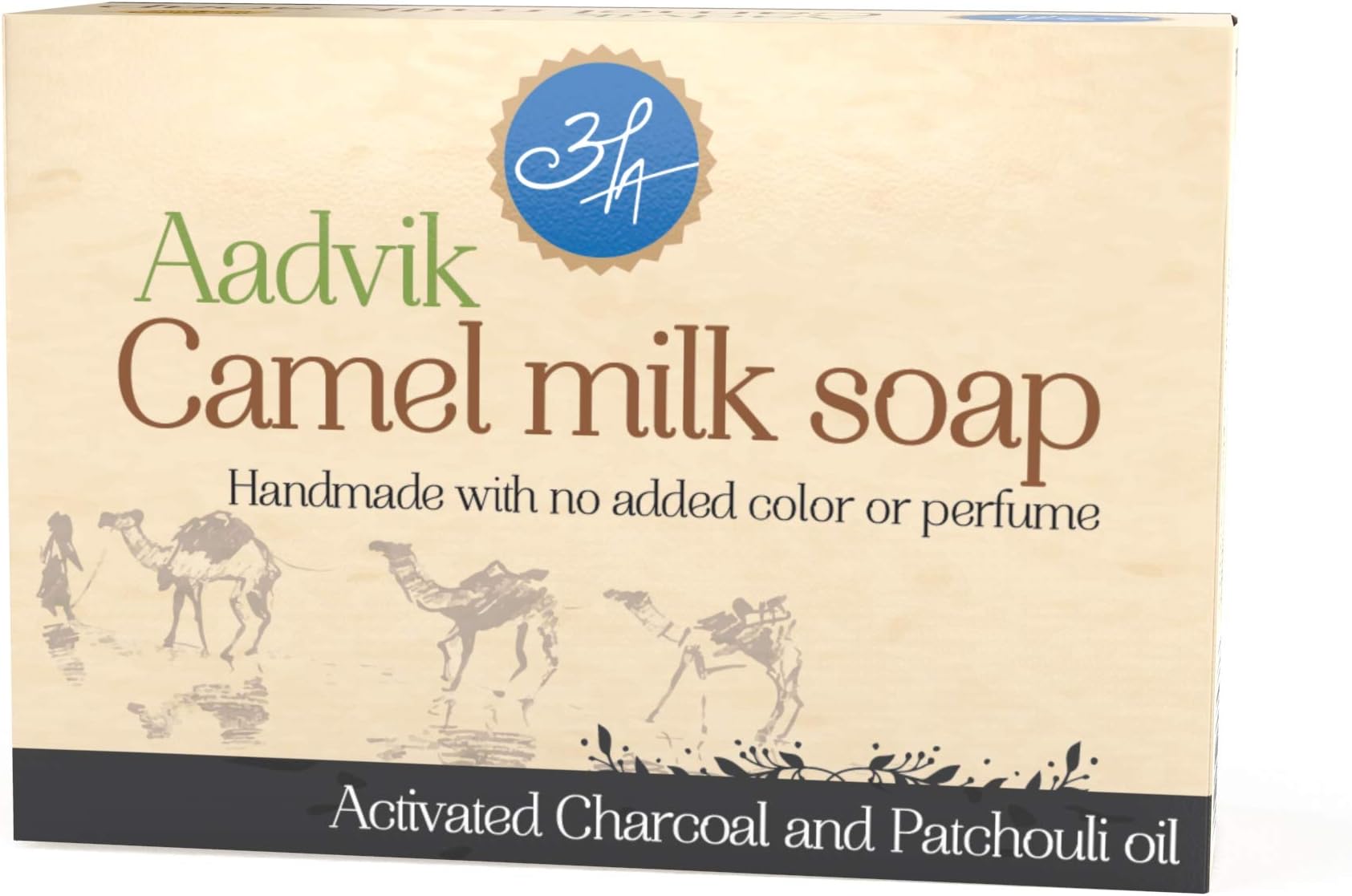 Camel Milk Soap with Activated Charcoal and Patchouli oil |100g