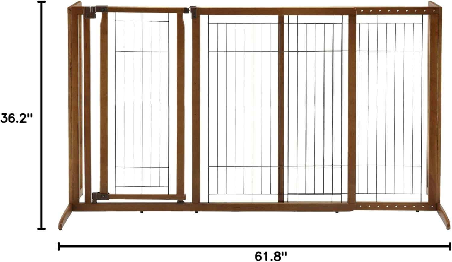Richell Deluxe Freestanding Pet Gate with Door, Large