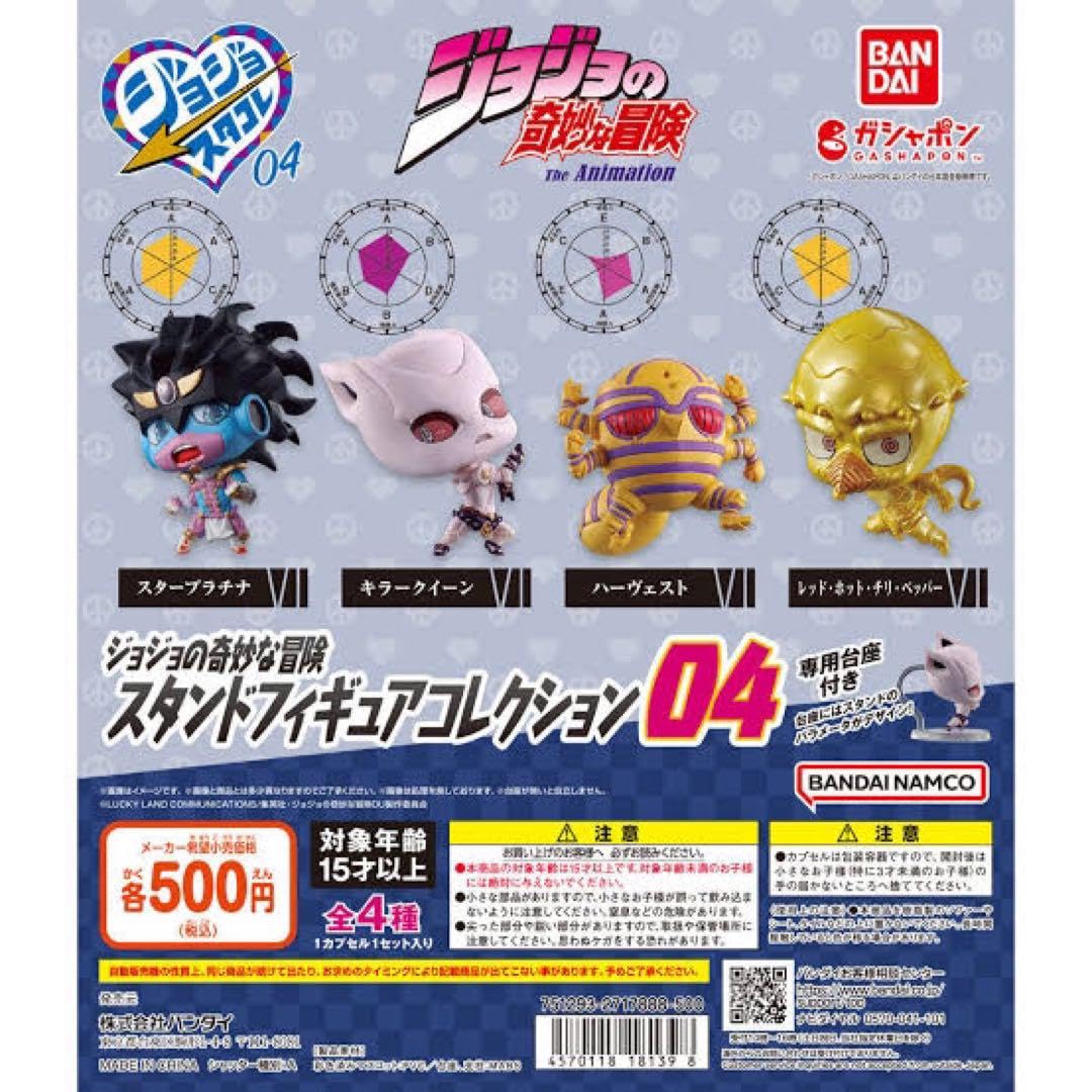 ジョジョの奇妙な冒険 ジョジョコレ04 全7種コンプセット ジョジョコレ04 全種コンプ