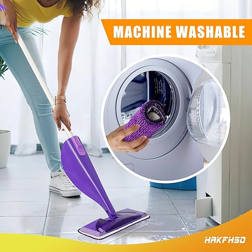 Miniatura 7 de Hakfhsd Paquete de 4 almohadillas reutilizables para trapeador compatibles con Swiffer Wet Jet, repuesto de almohadilla de pulverización para