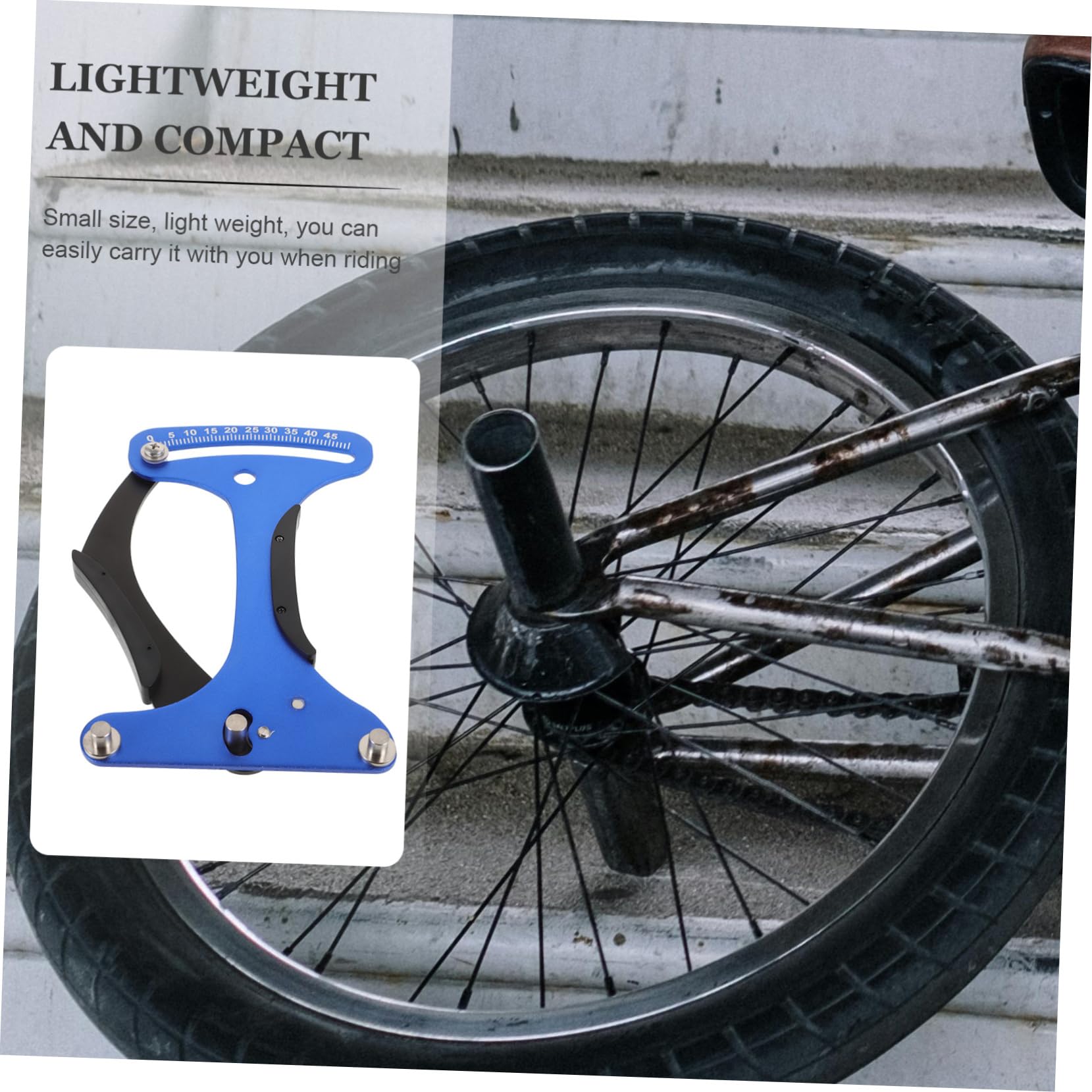 YARNOW Medidor de Tensión de Radios de Bicicleta Azul, Aleación de Aluminio, Ligero y Portátil, para Medir Precisión la Tensión Radios en Ruedas