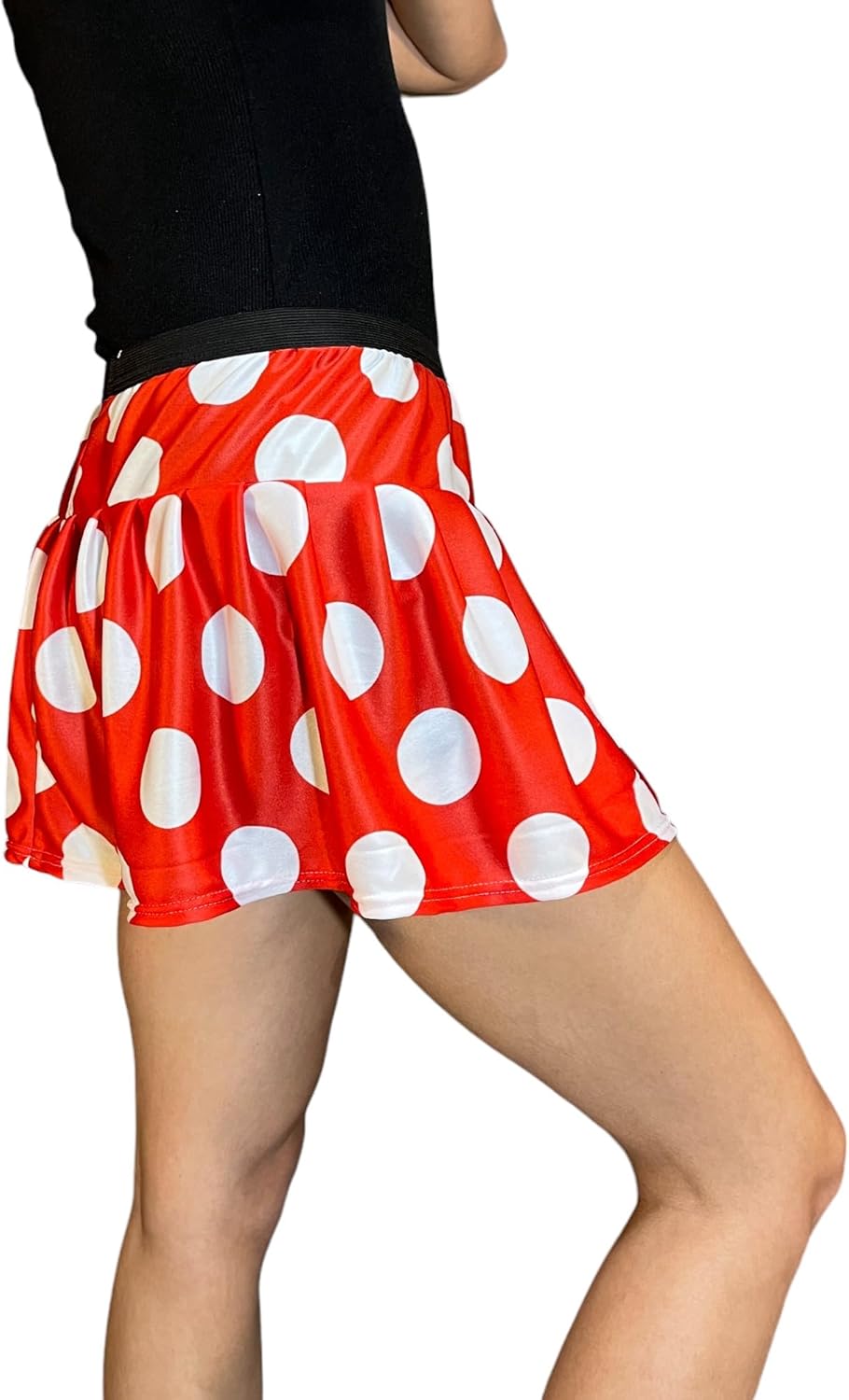 Red and White Polka Dot Running Skirt | Athletic Minnie Skirt