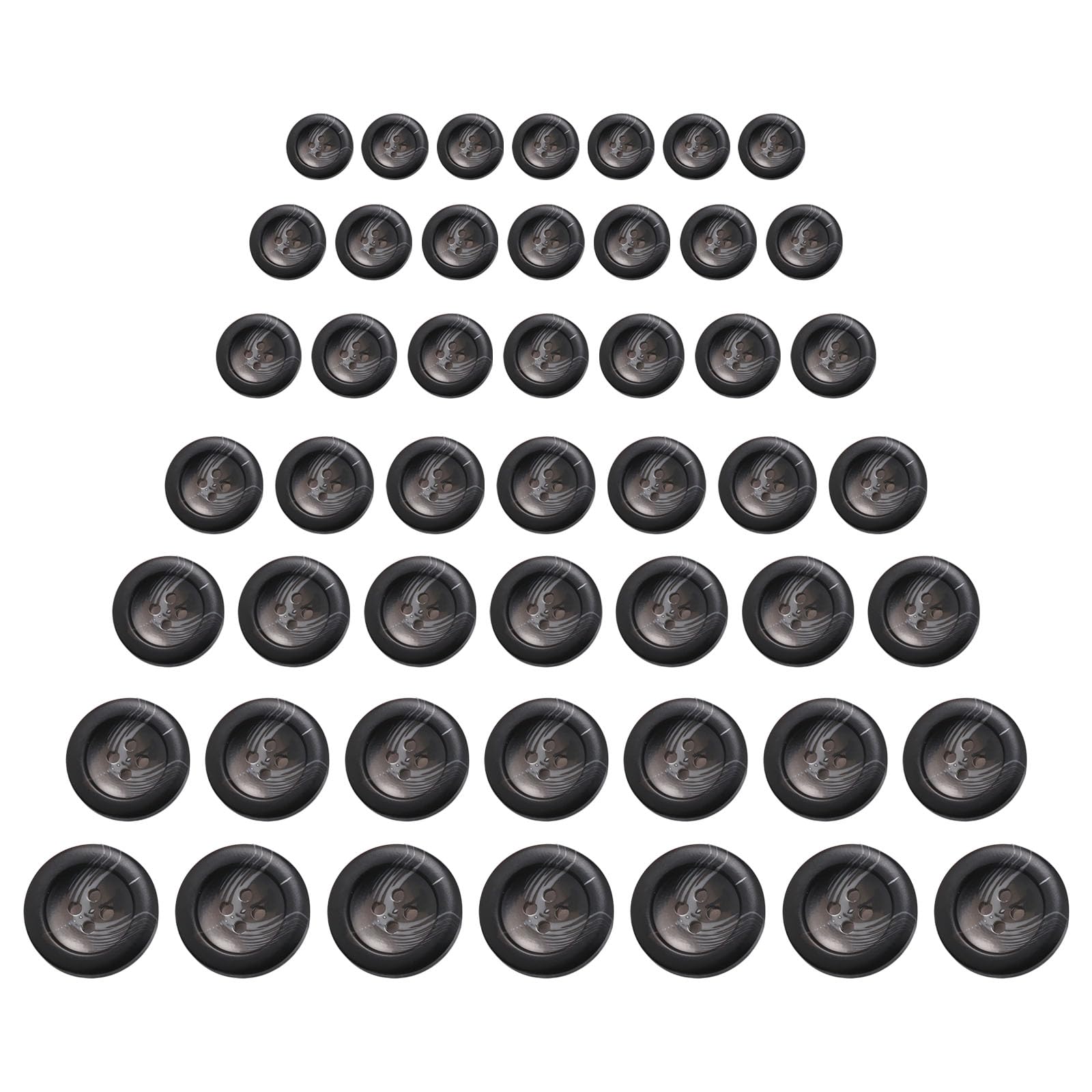 Tsophreniq 70 Pcs Resin Buttons Sewing Buttons Coat Craft Round 4 Holes for Projects