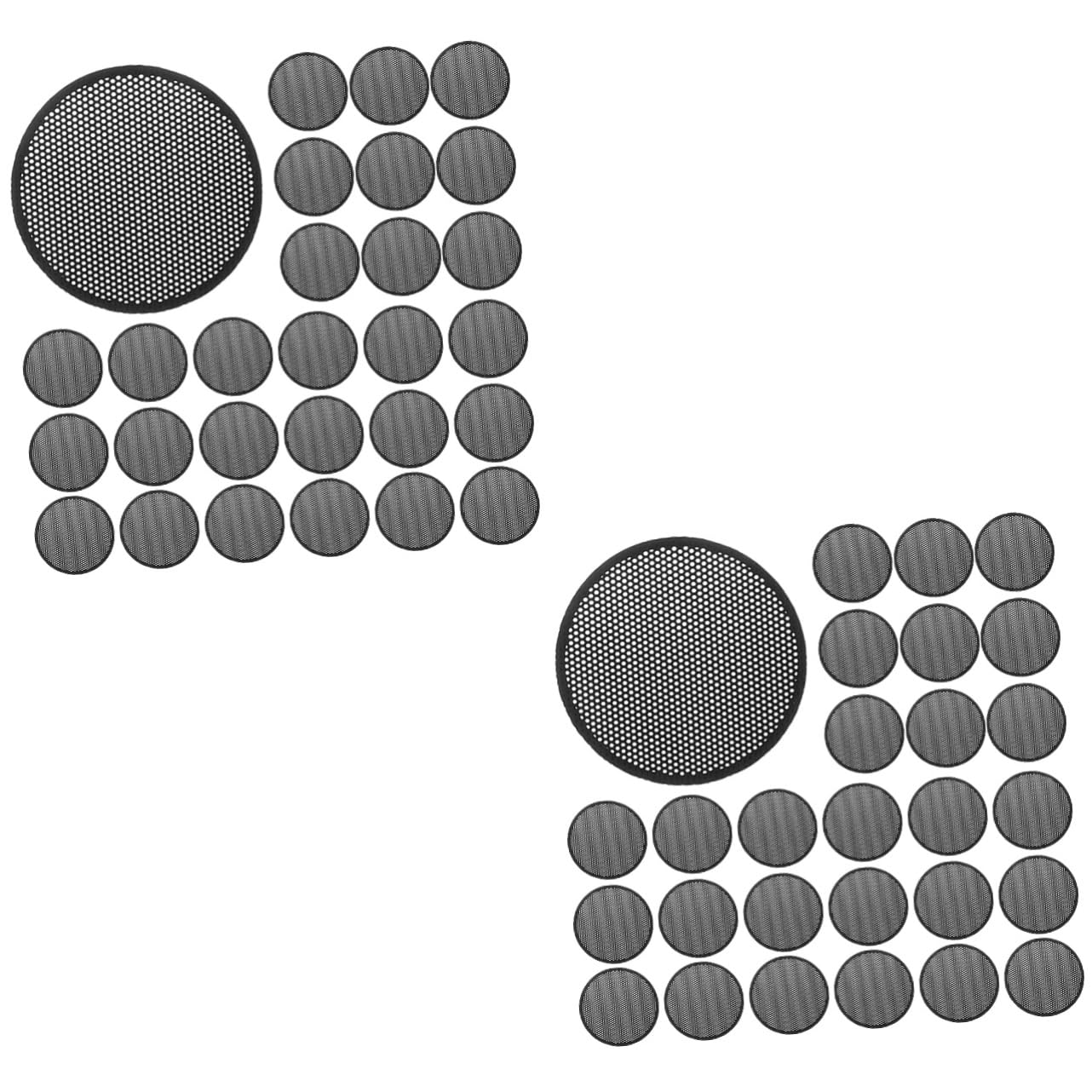 OSALADI 100pcs Adhesive Dust Mesh Stickers for Camera Lens Speaker Covers Easy to Install Prevents Dust Accumulation Compatible Electronics