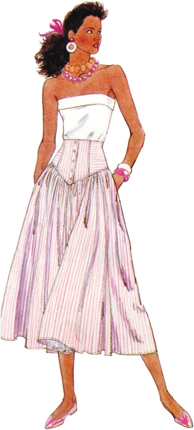 McCall's M8668 Sewing Pattern for Misses' Skirts and Petticoat