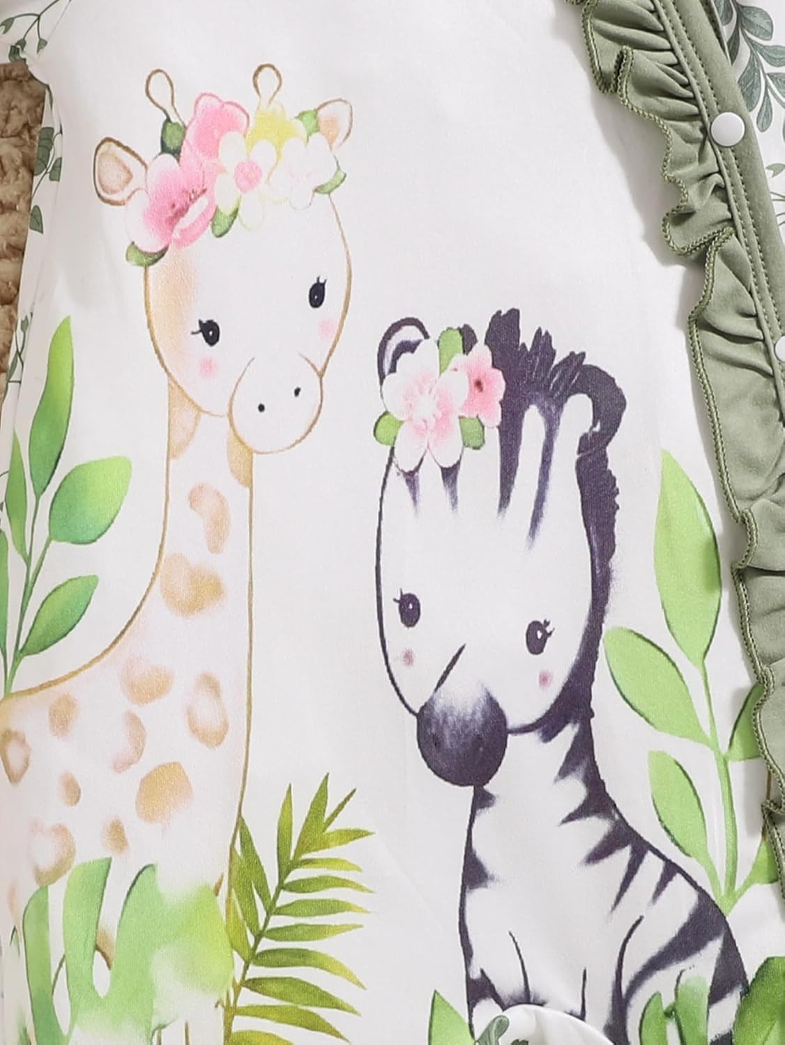 Newborn Baby Girl Clothes Infant Floral Print One-Piece Romper+Jumpsuit+Bodysuit+Hat+Headband - Image 5