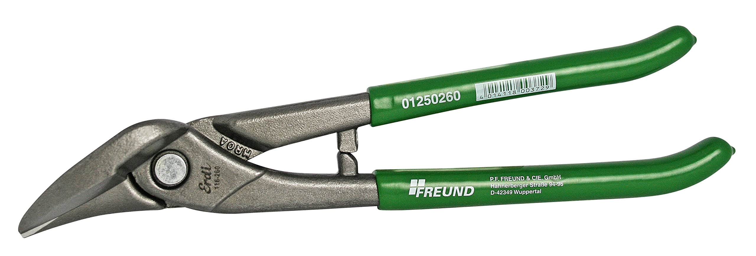 FREUND 01250260 Idealschere, kombinierte Blechschere Erdi rechts, 260mm