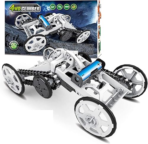 STEM 4WD Kit de juguetes de regalo de montaje mecánico eléctrico Introducción a la ingeniería vehículos de escalada de bricolaje proyectos de