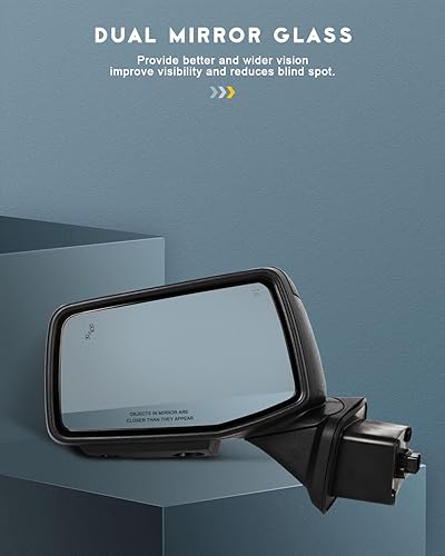 Vista 17 de OCPTY Espejos de remolque con calefacción, retrovisores laterales izquierdo y derecho compatibles con 2007-2013 para Chevy Avalanche 1500 Suburban