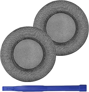 Virtuoso RGB Upgraded Noise Cancelling Espuma Earpads Respirável Ear Mesh Almofadas para Corsair Virtuoso XT/Virtuoso RGB/Virtuoso RGB Wireless SE Headphones, Adicionado Espessura Fones de Ouvido (Cinza)