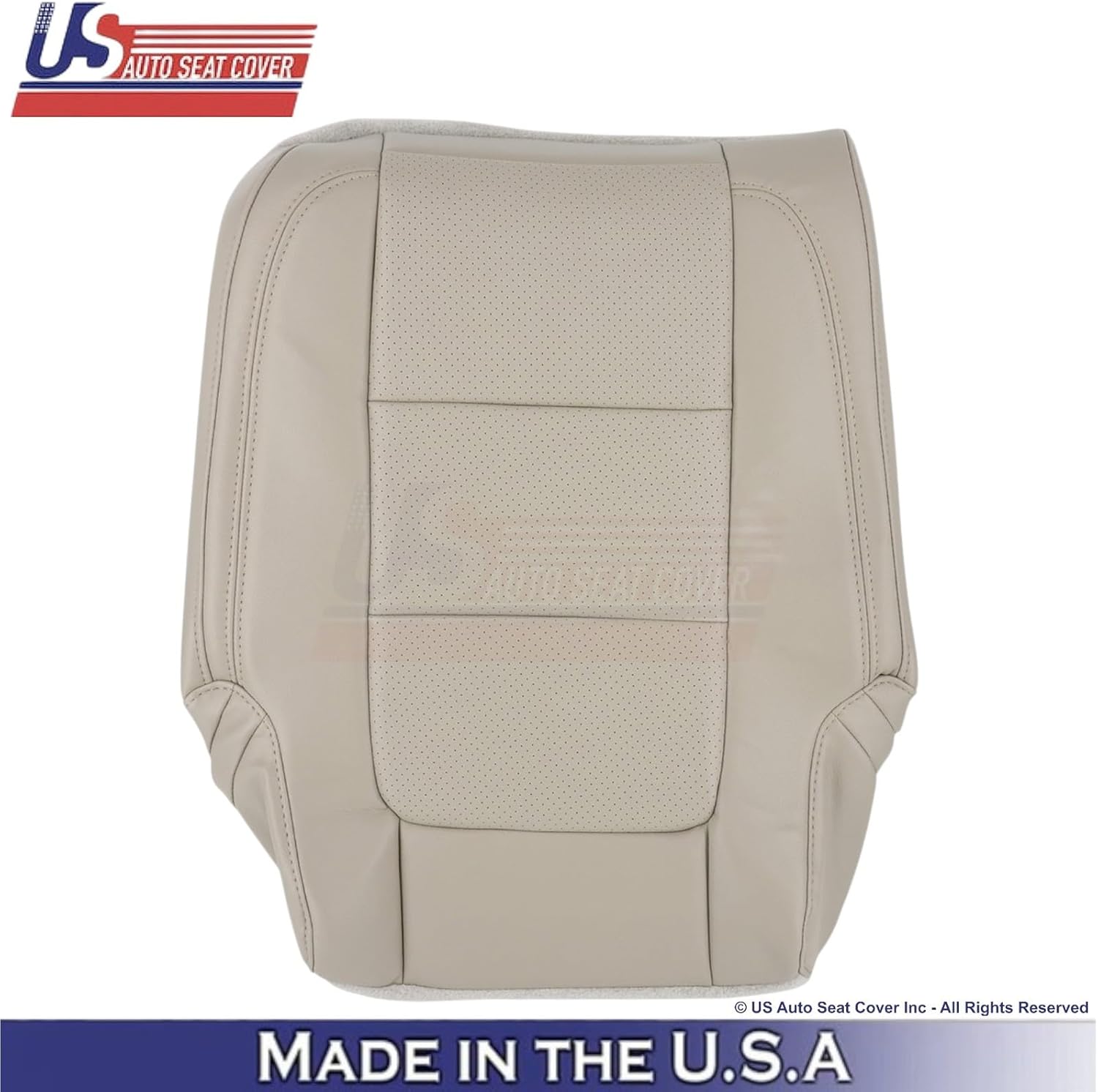 2011-2015 fits Ford Explorer 2nd Row Leather Seat Covers Med. Light Stone