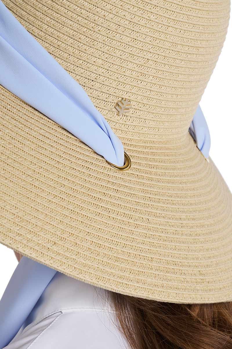 Women's Fashion Hat with Scarf - UPF 50+ Sun Protection - Stella