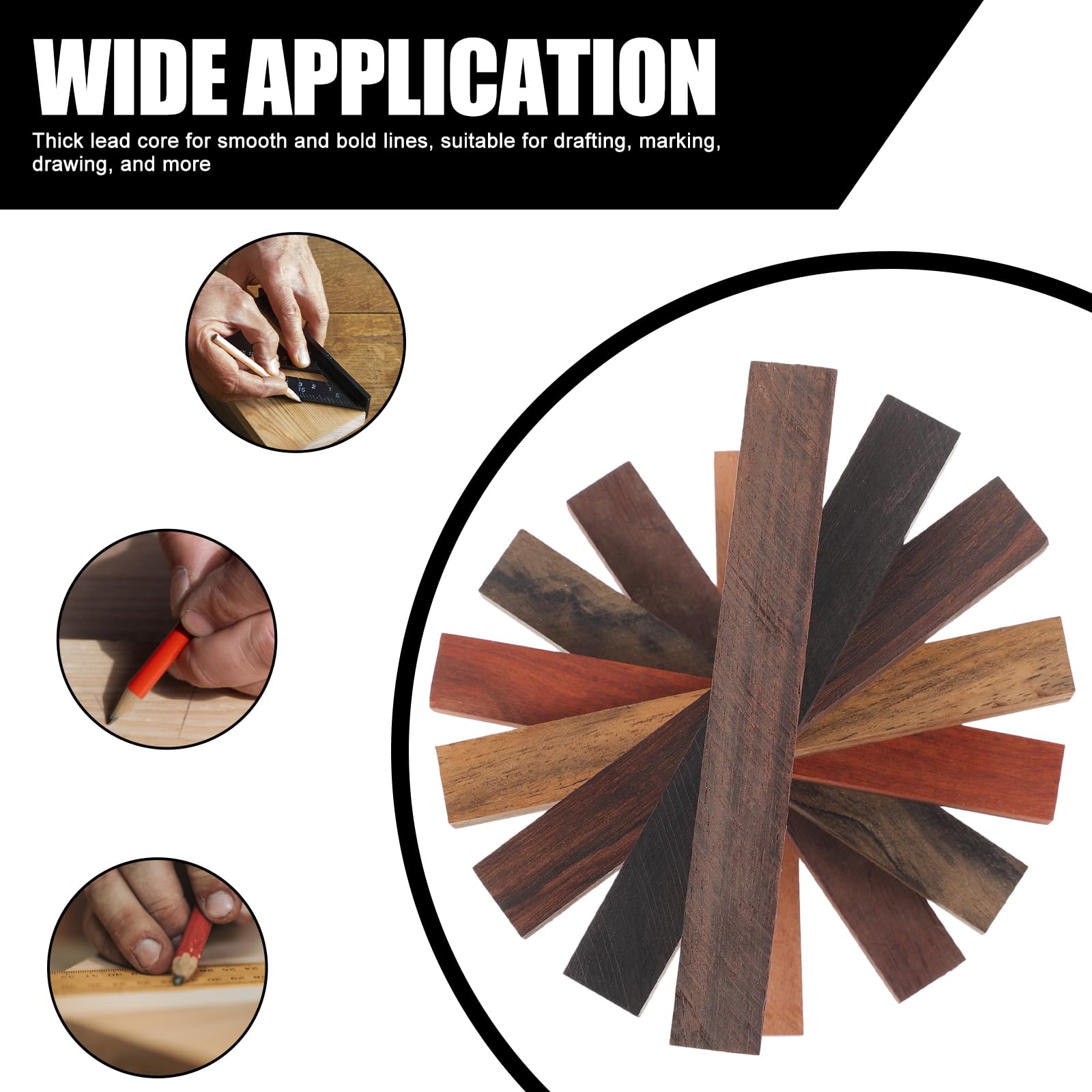 COHEALI 8Pcs Assorted Exotic Wood Pen Blanks Kit for Woodturning - DIY Craft Supplies for Pen Making and Wood Turning Projects - Image 2
