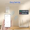 TOPELER 15A Smart Plug con monitor de energía, temporizador y control remoto, paquete de 2 | Compatible con Alexa y Google Home, control remoto por app, programación, diseño compacto, versátil, solo WiFi 2.4 GHz, no requiere hub 3