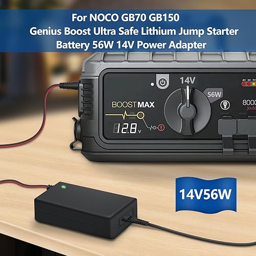 Miniatura 2 de Cargador de batería de arranque NOCO Boost compatible con NOCO GB70 GB150 GB250+ GB251+ GB500 GB500+ Genius 56W 14V adaptador de cable de