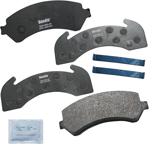 Miniatura 65 de Bendix Fleet Metlok MKD1770FM Pastillas de freno delanteras semimetálicas para Ford Expedition 2017-2010, F-150 2017-2010, Lobo 2020-2009, Lincoln