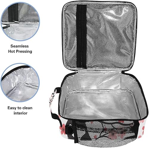 Miniatura 10 de ALAZA Tirangle - Lonchera holográfica de unicornio para niñas y niños, bolsa de almuerzo aislada, reutilizable, kit de bolsa de almuerzo congelable,