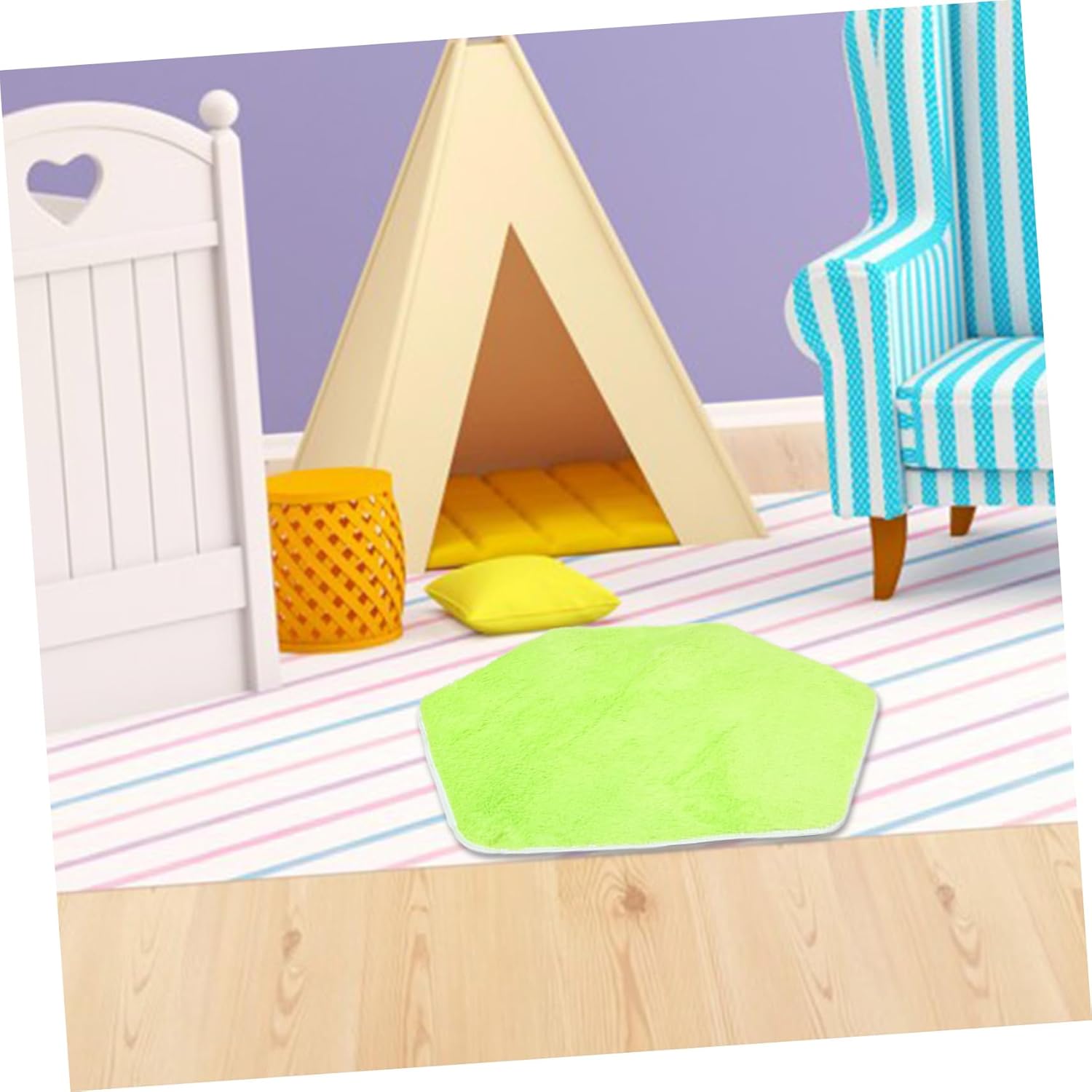 MERRYHAPY Boys and Girls Rug Playroom Hexagonal Playpen Mat Tent Carpet Mat Boys and Girls