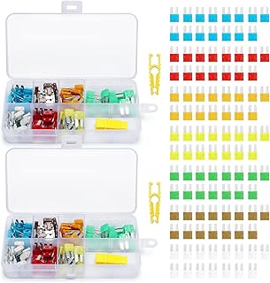 Paidiem 210Pcs Car Fuse Kit, Car Blade Fuses Set with Fuses Puller, Replacement Fuses Automotive - ATR Blade Fuse Kit Assortment 5A 7.5A 10A 15A 20A 25A 30A for Car, Boat, RV, Trike, Truck, Motor, SUV