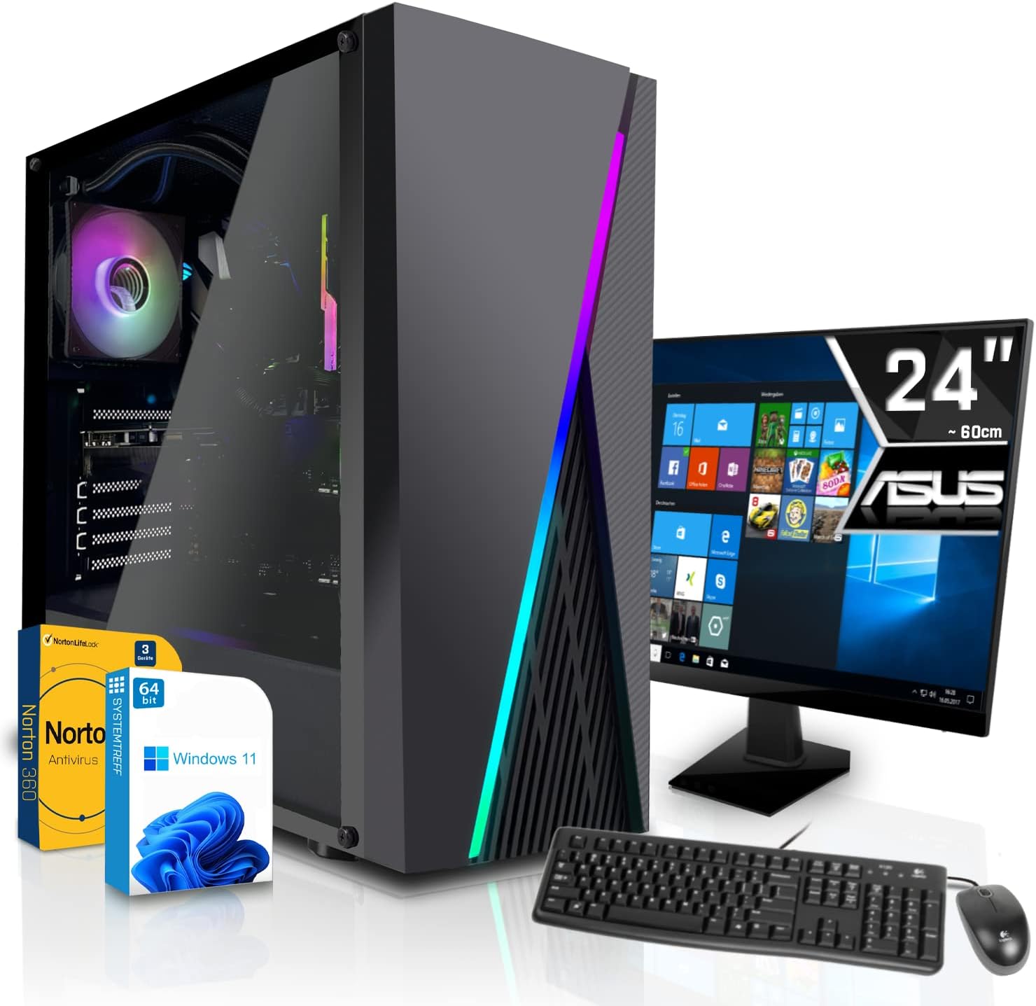 SYSTEMTREFF® Office Komplett PC Set Intel Core i913900K 24x5.8GHz