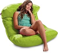 Vista 179 de Posh Creations Puf estructurado cómodo para jugar, leer y ver la televisión, Malibu Lounge, tela de lona para colorear, criaturas