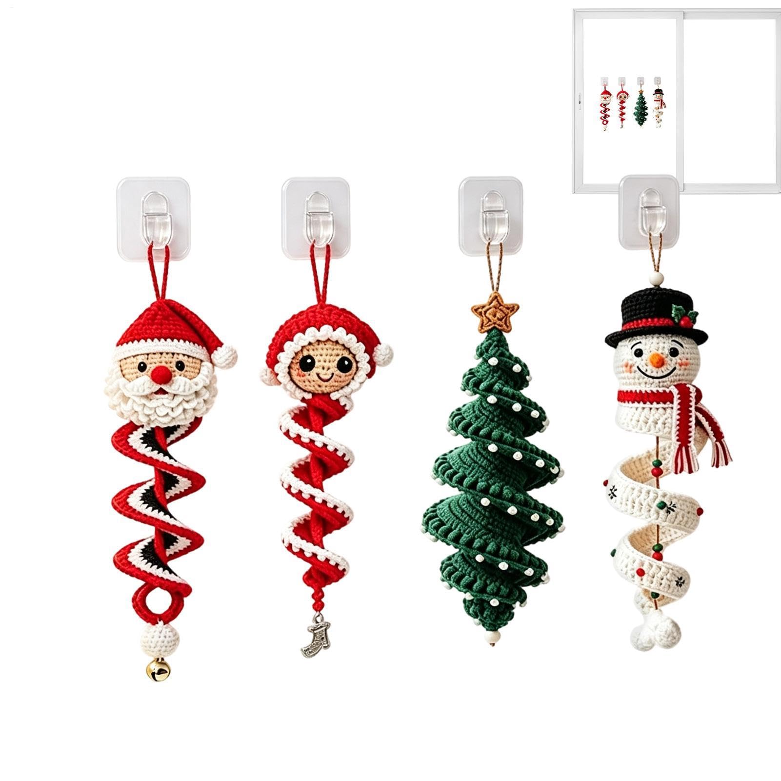 Genérico Kit DIY Crochet Navidad Ventana De Temporada