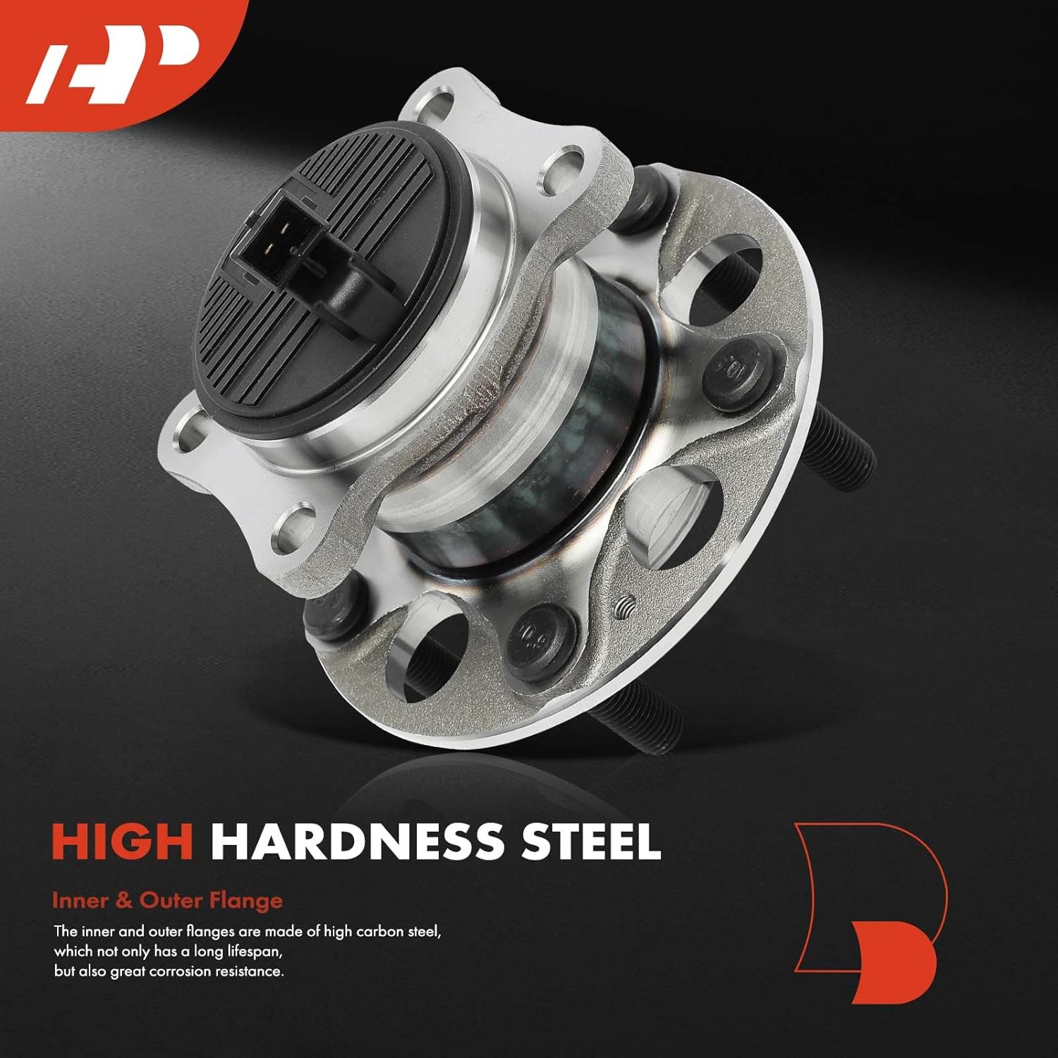 A-Premium 2 x Rear Wheel Bearing and Hub Assembly with ABS & 5-Lug Compatible with Hyundai Elantra 2017-2020, Kona 2018-2023 - Image 3